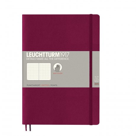 Leuchtturm1917 Notizbuch B5 Softcover port red dotted 1