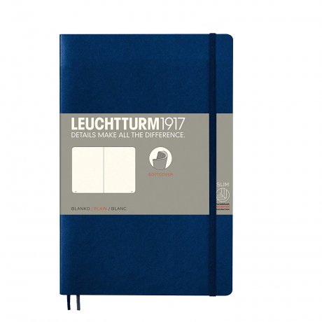 Leuchtturm1917 Paperback Softcover marine blanko 