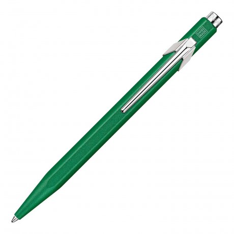 Caran d'Ache 849 Kugelschreiber Metall, blaue Mine, COLORMAT-X, grün 1