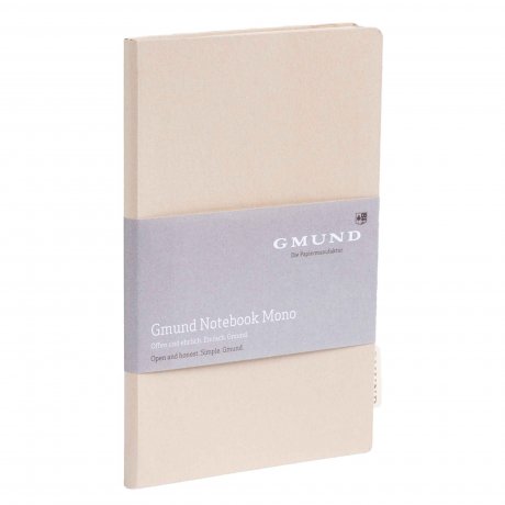 Notizbuch Gmund Softcover Mono beige dotted Format B6 1