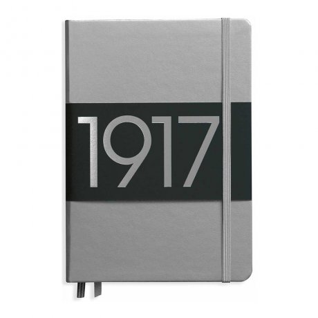 Leuchtturm1917 Notizbuch "M" silber blanko 