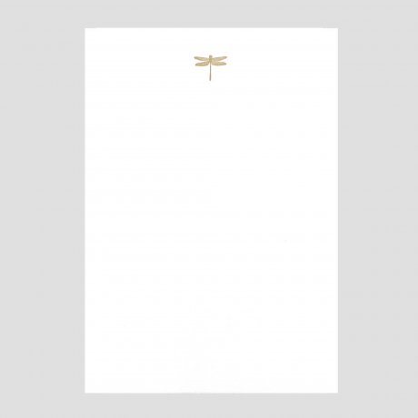A5 Notizblock mit geprägter Libelle | Von Le Typographe 1