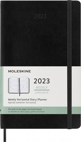 MOLESKINE® Wochenkalender 2023 "L" horizontal Hardcover schwarz 1
