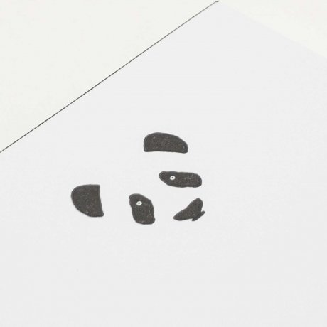A5 Notizblock mit geprägtem Panda | Von Le Typographe 2